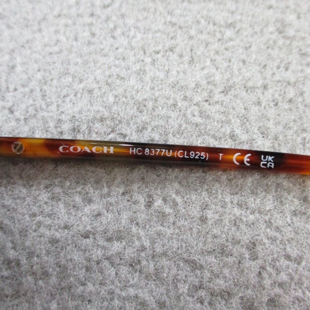 COACH Sunglasses Honey Tortoise Black Gradient 577613 55/18 Round Full Rim - Picture 3 of 4